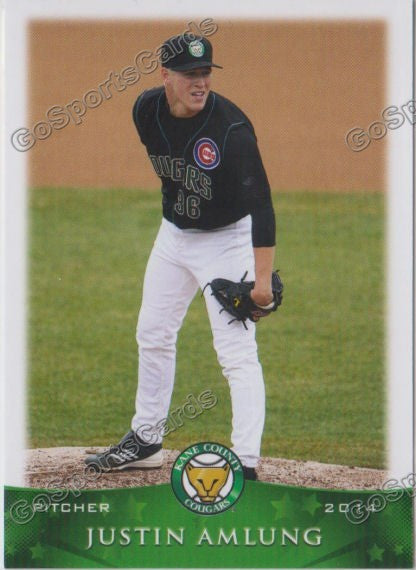 2014 Kane County Cougars Justin Amlung