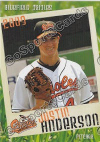 2009 Bluefield Orioles Justin Anderson