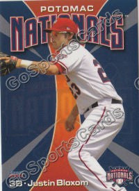 2011 Potomac Nationals Justin Bloxom