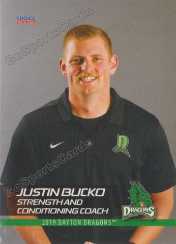 2019 Dayton Dragons Justin Bucko