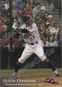 2011 Richmond Flying Squirrels Justin Christian