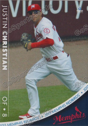 2013 Memphis Redbirds Justin Christian