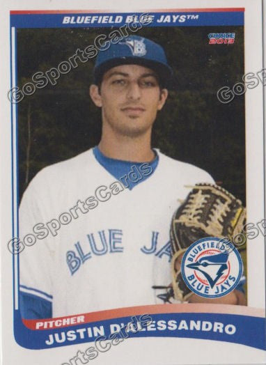 2013 Bluefield Blue Jays Justin D'Alessandro