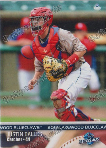 2013 Lakewood BlueClaws Justin Dalles