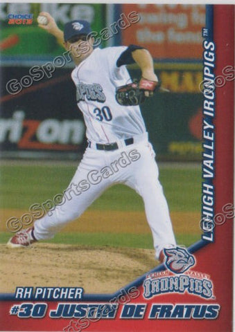 2013 Lehigh Valley IronPigs Justin De Fratus