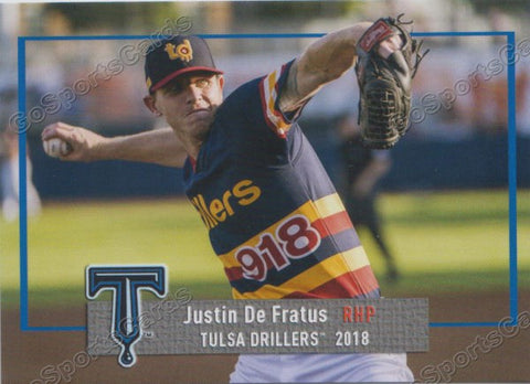 2018 Tulsa Drillers Justin De Fratus