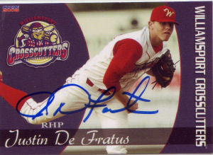 Justin De Fratus 2008 Williamsport Crosscutters (Autograph)