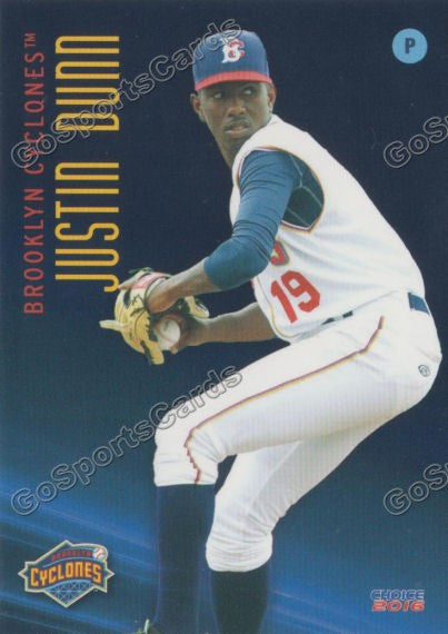 2016 Brooklyn Cyclones Justin Dunn