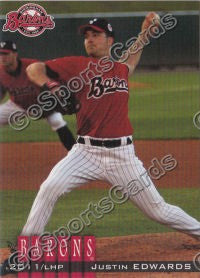 2011 Birmingham Barons Justin Edwards
