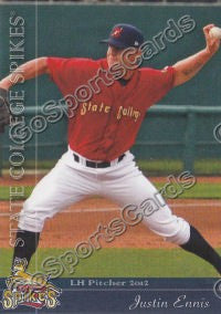 2012 State College Spikes Justin Ennis