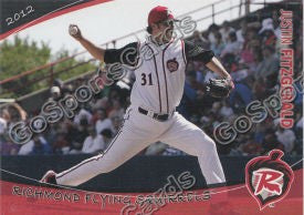 2012 Richmond Flying Squirrels Justin Fitzgerald