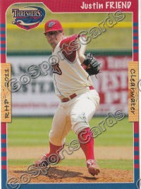 2011 Clearwater Threshers Justin Friend