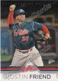 2012 Reading Phillies Justin Friend