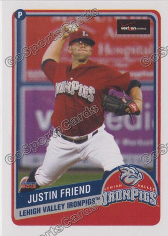 2013 Lehigh Valley IronPigs SGA 2nd Justin Friend