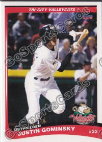 2012 Tri City ValleyCats Justin Gominsky