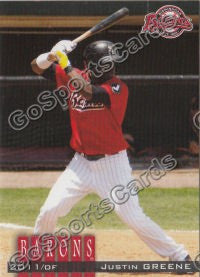 2011 Birmingham Barons Justin Greene