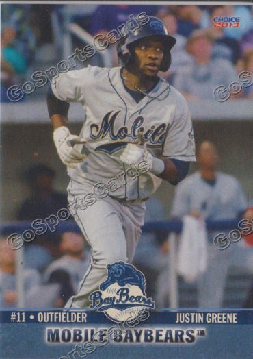 2013 Mobile BayBears Justin Greene