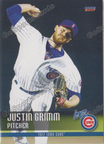 2017 Iowa Cubs Justin Grimm