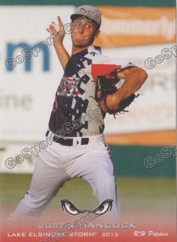 2013 Lake Elsinore Storm Justin Hancock