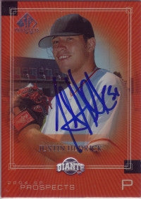 Justin Hedrick 2004 SP Prospects #206 (Autograph)