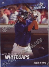 2008 West Michigan WhiteCaps Justin Henry