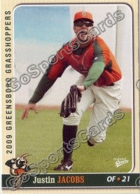 2009 Greensboro Grasshoppers Justin Jacobs