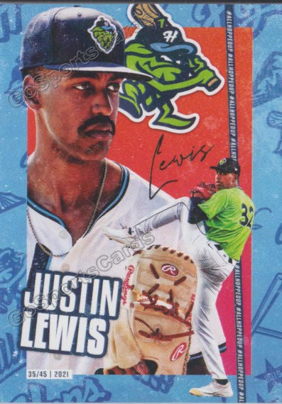 2021 Hillsboro Hops Justin Lewis