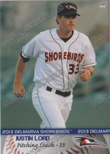 2013 Delmarva Shorebirds Justin Lord