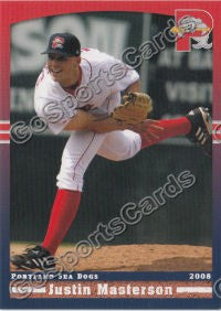 2008 Portland Seadogs Justin Masterson