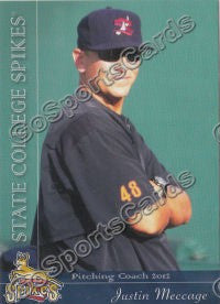 2012 State College Spikes Justin Meccage