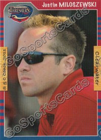 2011 Clearwater Threshers Justin Miloszewski