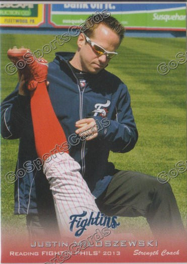 2013 Reading Fightin Phils Phillies Justin Miloszewski
