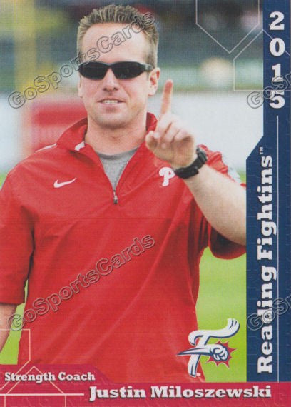 2015 Reading Fightin Phils Update Justin Miloszewski