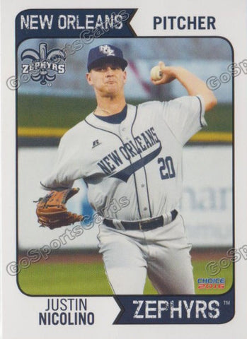 2016 New Orleans Zephyrs Justin Nicolino