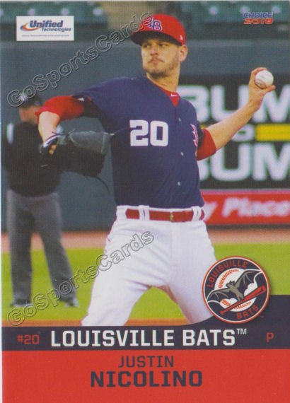 2018 Louisville Bats Justin Nicolino