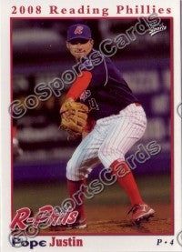 2008 Reading Phillies Justin Pope