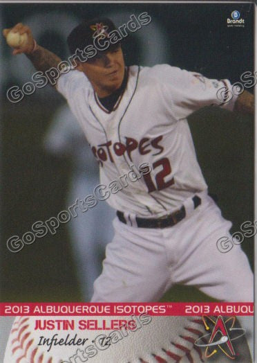 2013 Albuquerque Isotopes Justin Sellers