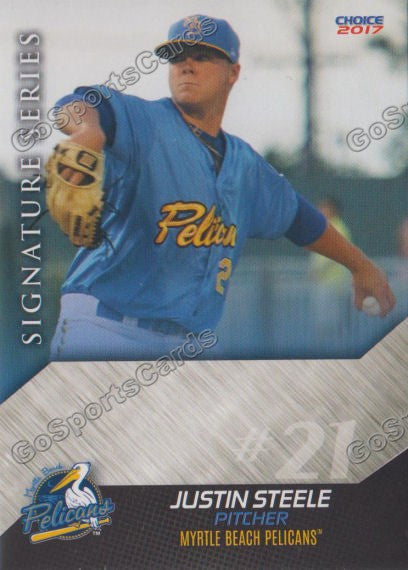 2017 Myrtle Beach Pelicans Justin Steele