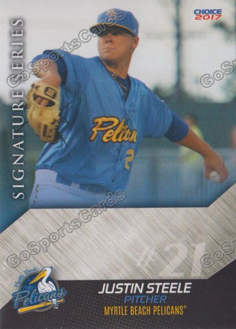 2017 Myrtle Beach Pelicans Justin Steele