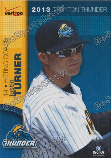 2013 Trenton Thunder Justin Turner