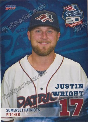 2017 Somerset Patriots Justin Wright