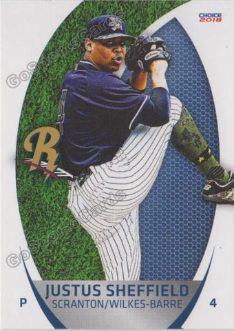 2018 Scranton Wilkes Barre RailRiders Justus Sheffield