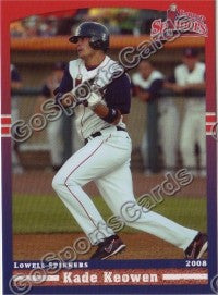 2008 Lowell Spinners Kade Keowen