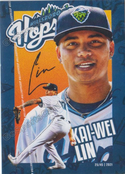 2021 Hillsboro Hops Kai Wei Lin