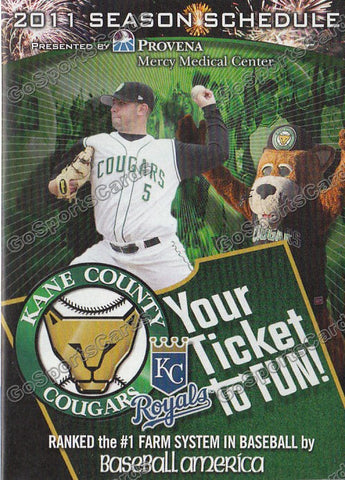 2011 Kane County Cougars Pocket Schedule