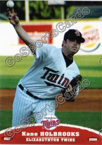 2009 Elizabethton Twins Kane Holbrooks