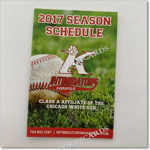 2017 Kannapolis Intimidators Pocket Schedule