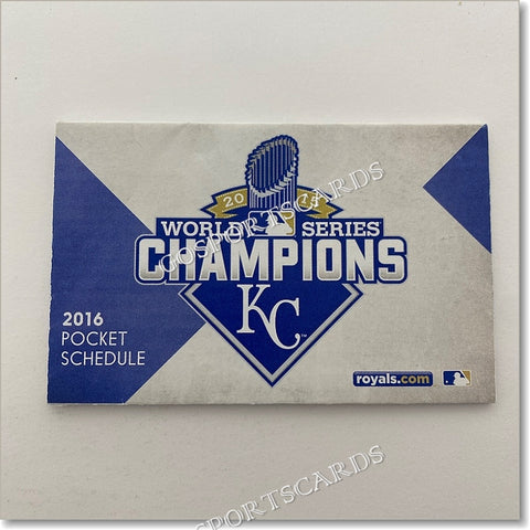 2016 Kansas City Royals Pocket Schedule