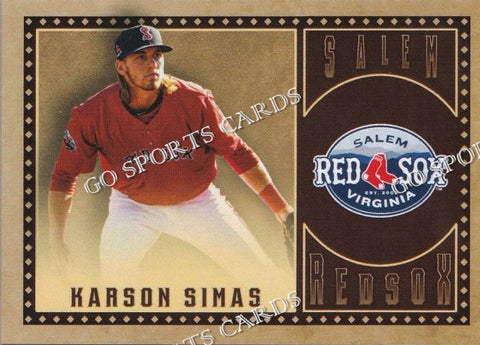 2022 Salem Red Sox Karson Simas