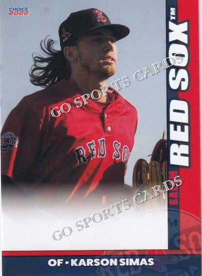 2022 Salem Red Sox Update Karson Simas – Go Sports Cards